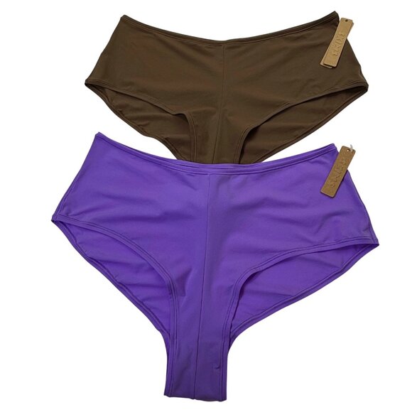 SKIMS Fits Everybody Hipster Lot of 2 Ultra Violet Oxide 4X - Picture 1 of 9